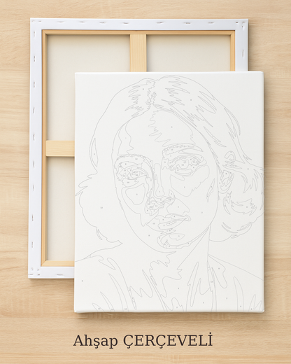 Yılbaşı Hediyelik Tablo Noel 2026 Sayılarla Boyama Seti Boya Fırça Dahil Tablo