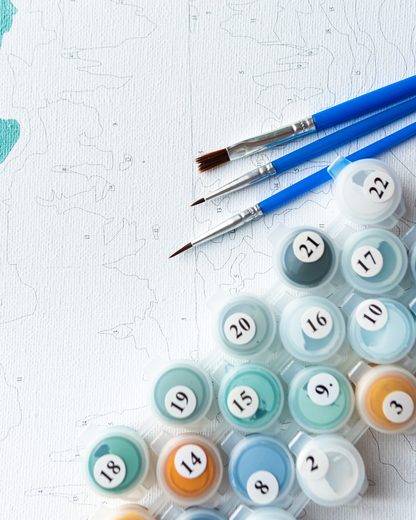 Yılbaşı Hediyelik Tablo Noel 2026 Sayılarla Boyama Seti Boya Fırça Dahil Tablo